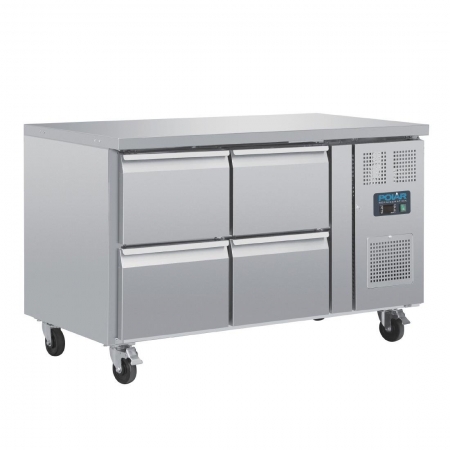 Polar U-Series Four Drawer Gastronorm Counter Fridge